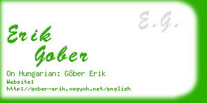 erik gober business card