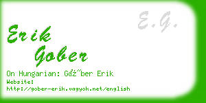 erik gober business card